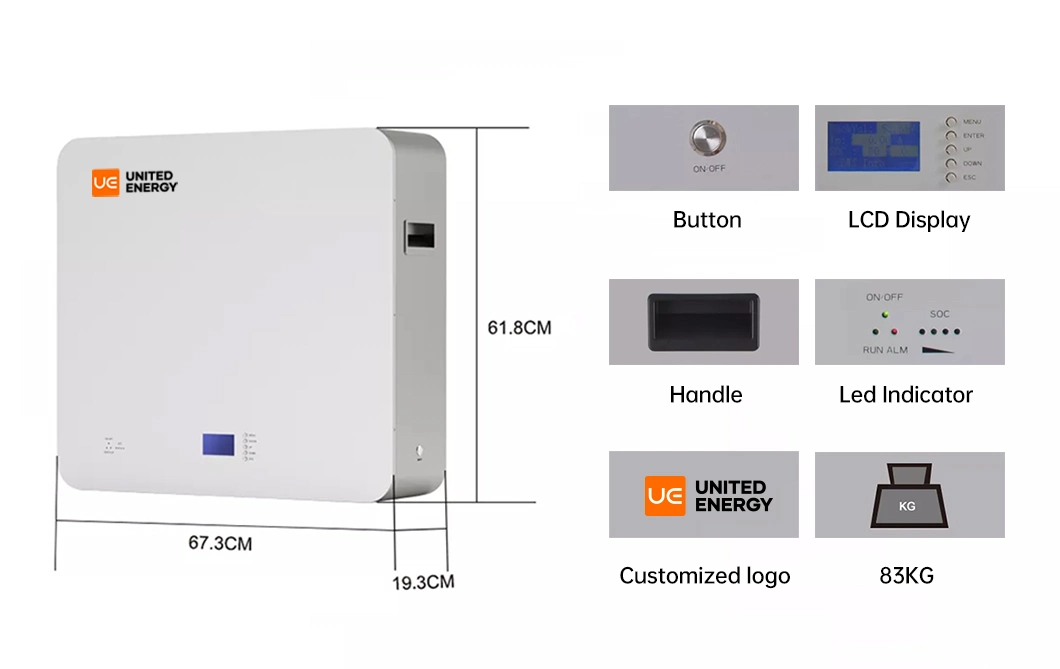 Powerwall 48V 100ah 200ah 10kwh 15kwh 20kwh 10kw 20kw Home LiFePO4 Lithium Battery Solar Storage