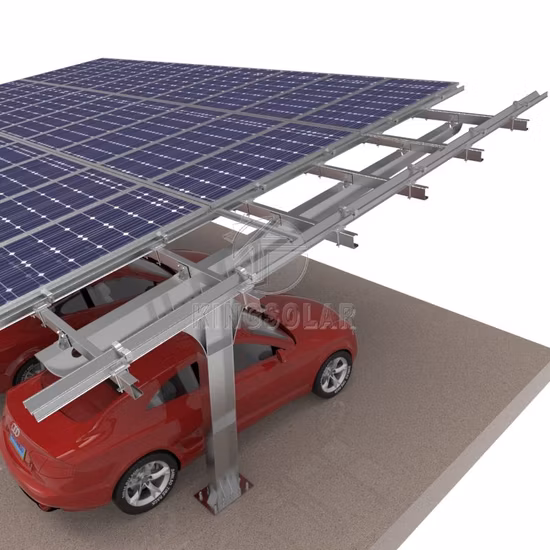 Высокопрочная солнечная конструкция для установки парковки Солнечная фотоэлектрическая система монтажного кронштейна для навеса Солнечная конструкция для навеса для автомобиля